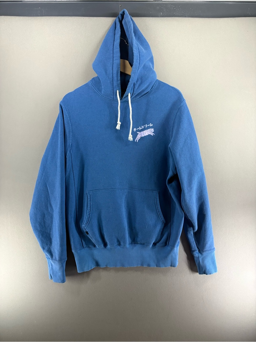 Team Dream Bicycling Team Pullover Hoodie Size Small Blue Made USA